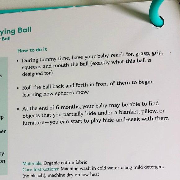 Rainbow  Ball, Sound Socks  and Senser Play Guide by  Loveveri  5-6 months. - Picture 6 of 8